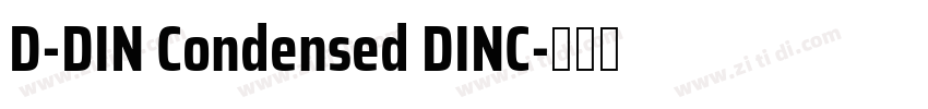 D-DIN Condensed DINC字体转换